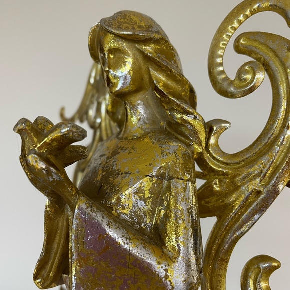 Lg Resin Gold Angel - Picture 11 of 11